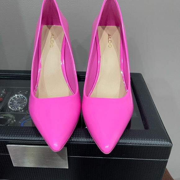 Pink Aldo stiletto heels- worn once - Picture 2 of 6